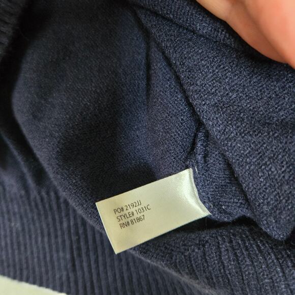 US Polo Assn Mens Pullover Sweater Super Soft Navy Blue XL 0747 - Picture 5 of 8
